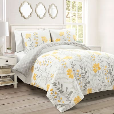 Lush Decor Aprile Reversible Cotton Duvet Cover Set