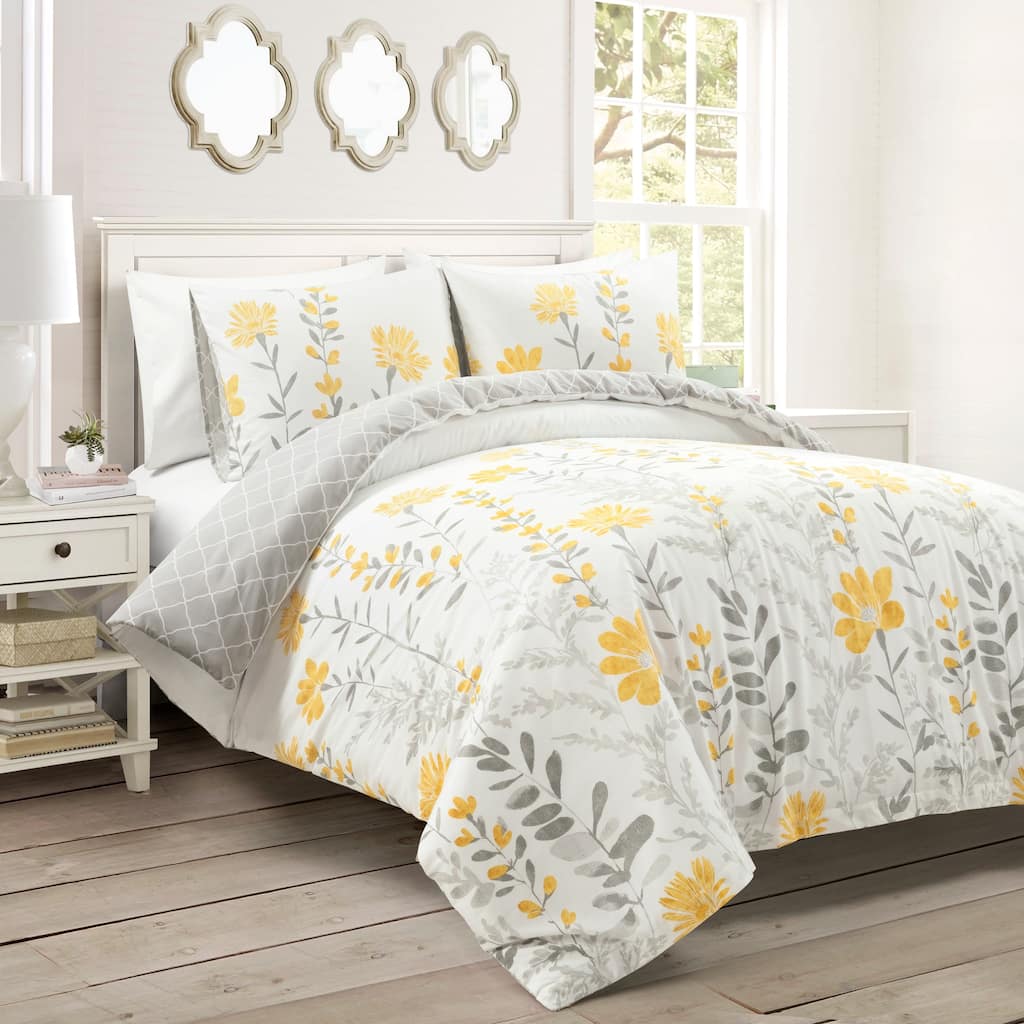 Lush Decor Aprile Reversible Cotton Duvet Cover Set