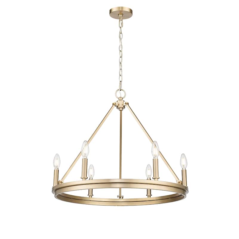 Carruth Chandelier Ceiling Light - Modern Gold - 6 Light