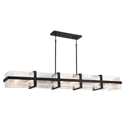 Minka Lavery 3618 Cloud Break 12 Light 60" Wide Linear Chandelier