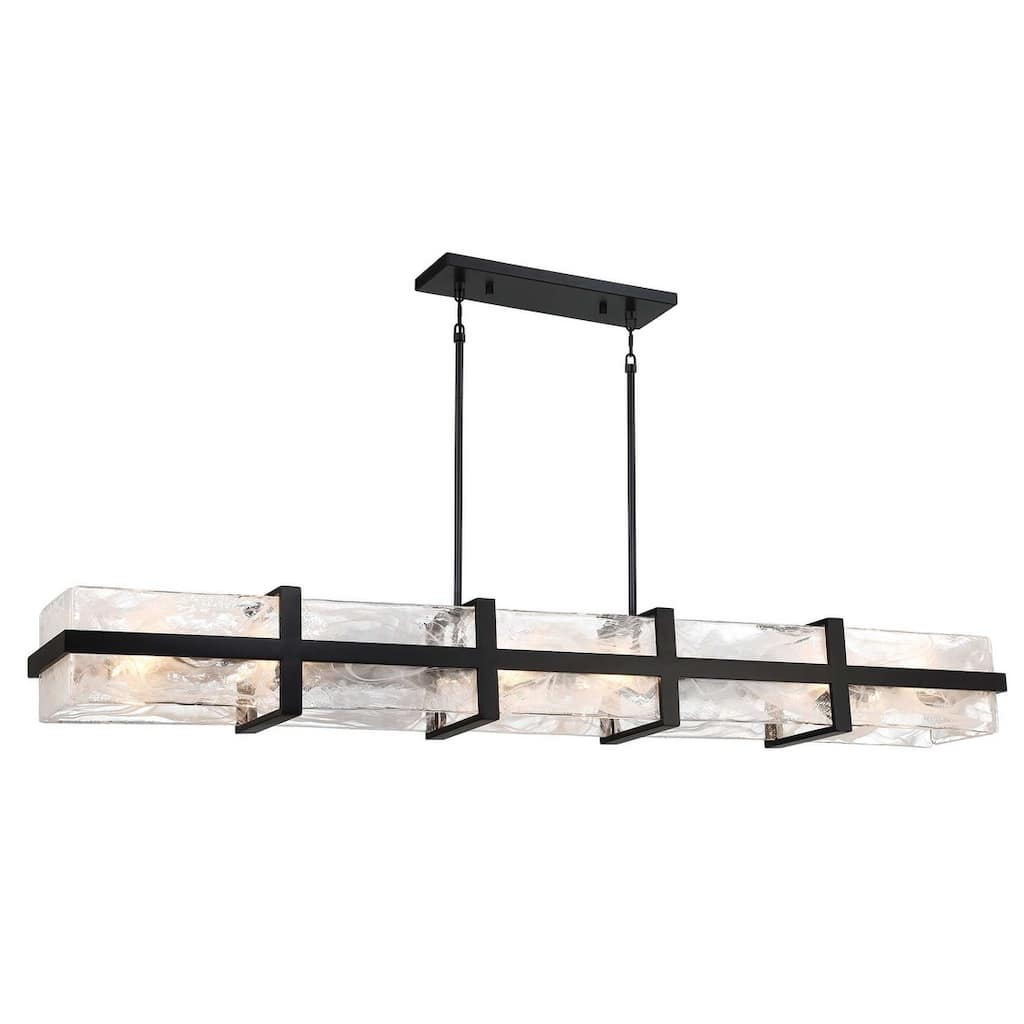 Minka Lavery 3618 Cloud Break 12 Light 60" Wide Linear Chandelier