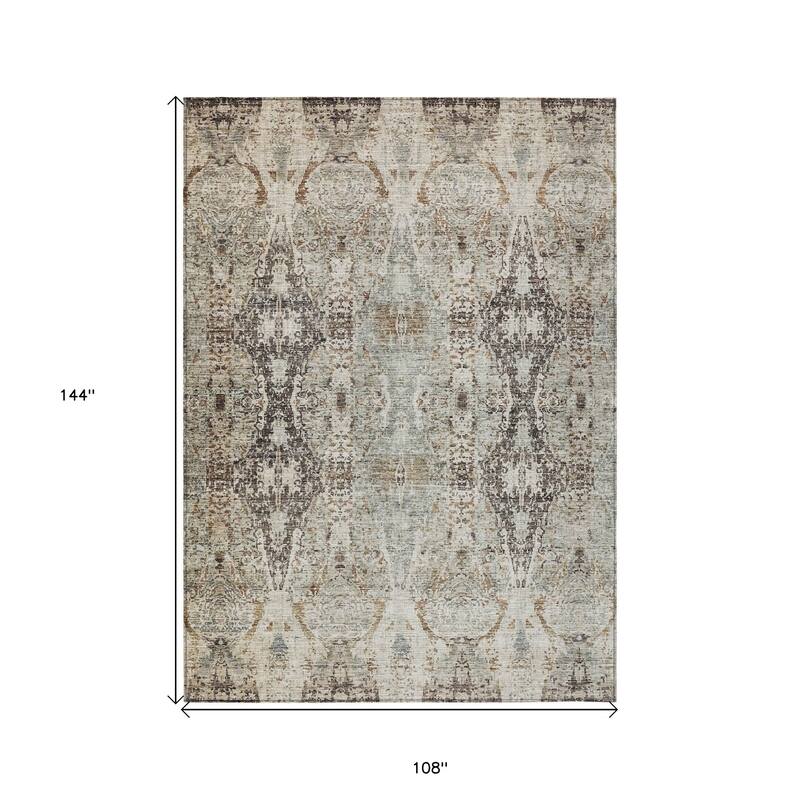 HomeRoots Floral Transitional Rectangle Outdoor Rug