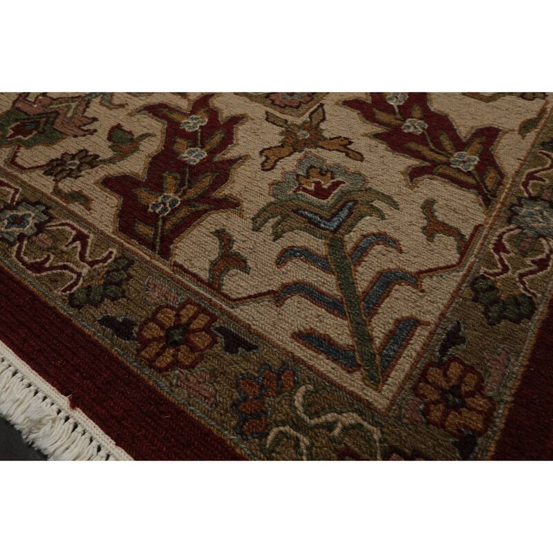 9'2''x11'11'' Hand Knotted Wool Rust Soumak Nourison Reversible Rug - 9' 2'' x 11' 11''