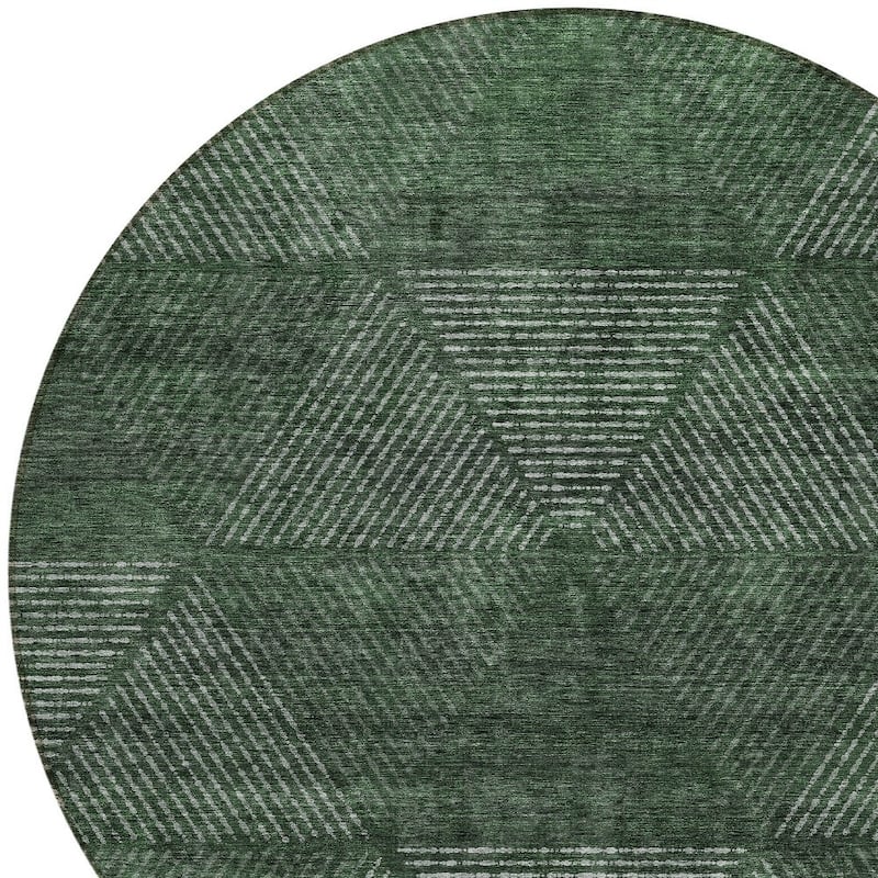HomeRoots Geometric Transitional Rectangle Outdoor Rug