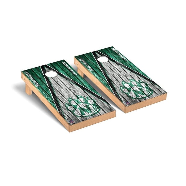 slide 2 of 5, Northwest Missouri State Bearcats Triangle Cornhole Board Set
