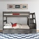 preview thumbnail 2 of 14, Modern Farmhouse Twin Over Twin Bunk Bed with Staircase and Trundle