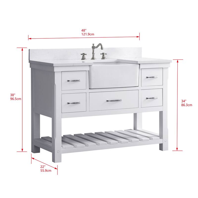 Sudio Design Wesley 48" Bathroom Vanity