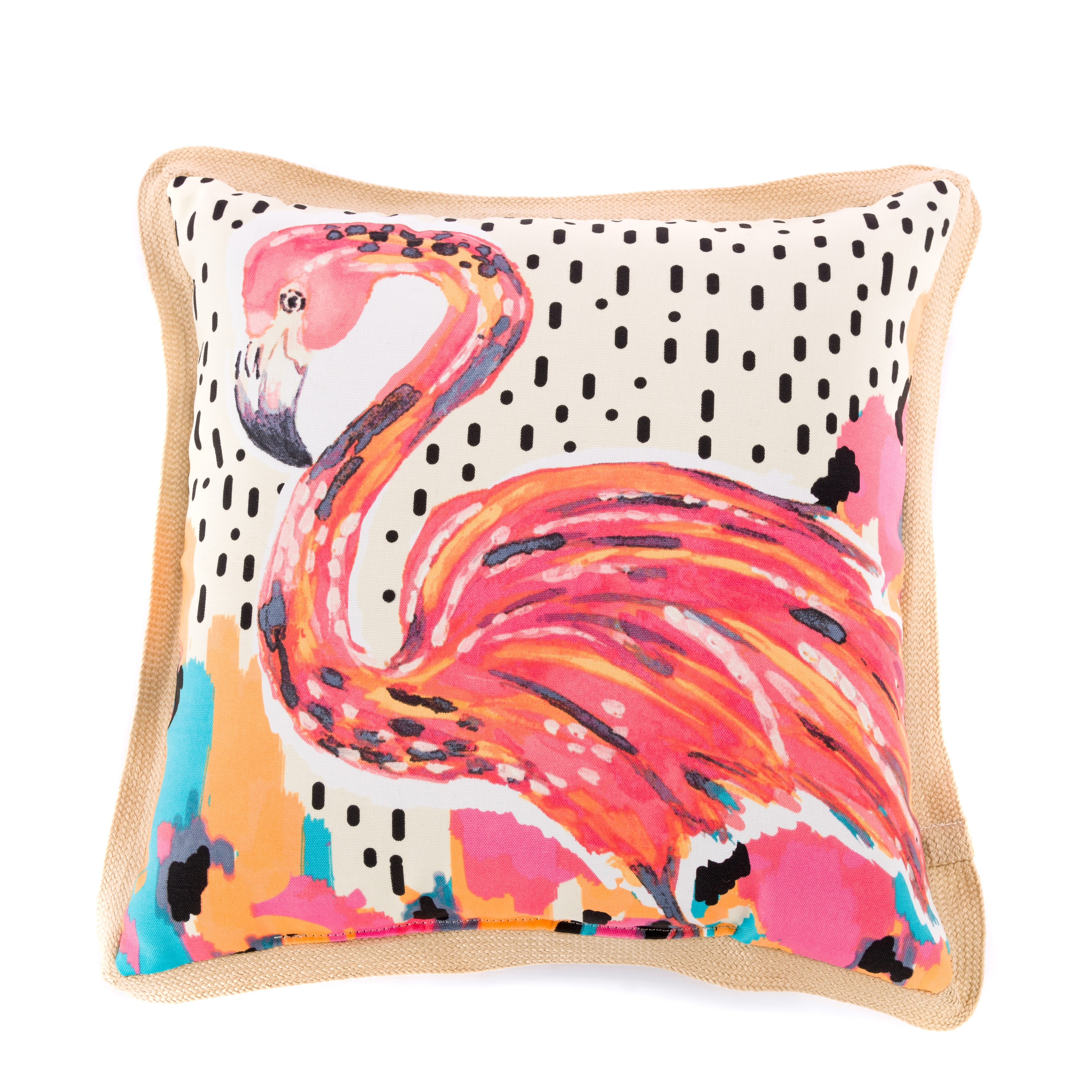 Jute trim sales outdoor pillow