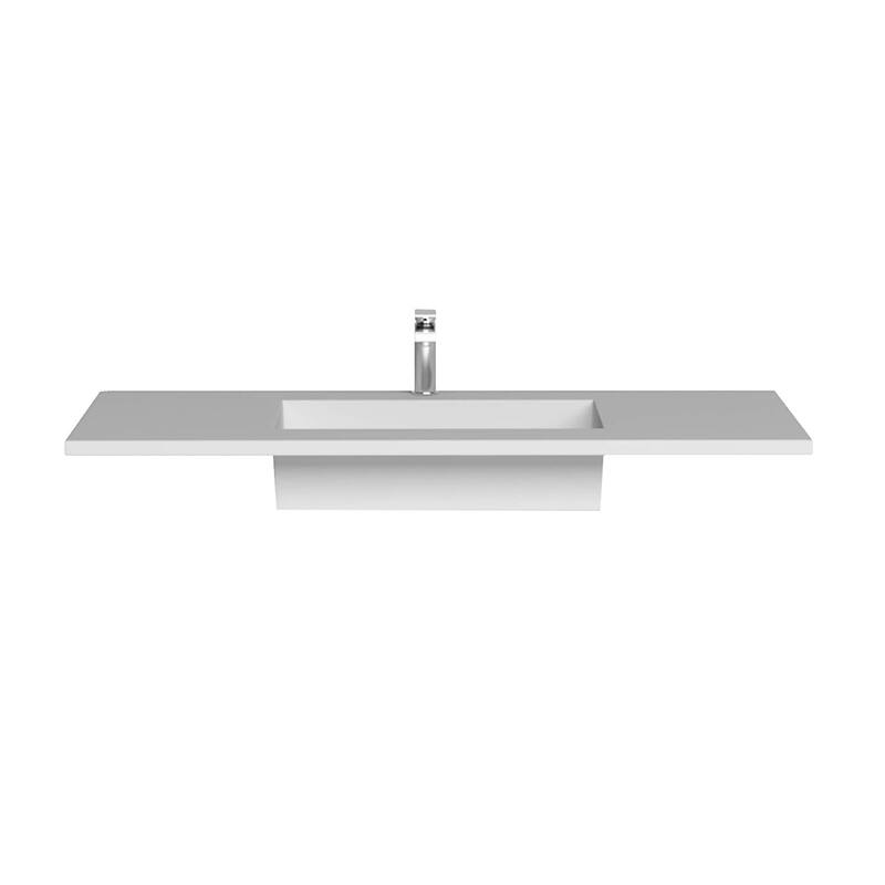 Serenity Solid-Surface Bathroom Vanity Top with Sink