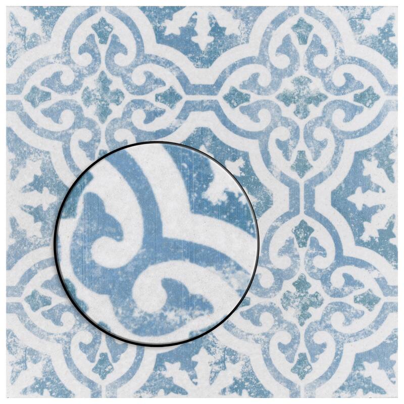 Merola Tile Klinker Alcazar Magnolia 12-3/4" x 12-3/4" Ceramic Floor and Wall Tile