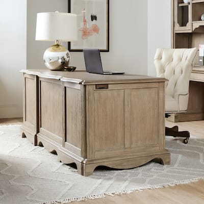 Hooker Furniture Work Your Way 72" Wide Wood Veneer 7 Drawer Executive