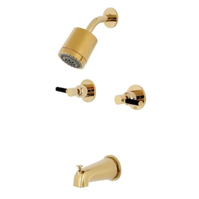 Kingston Brass Kaiser Tub and Shower Trim Package with 1.8 GPM Multi