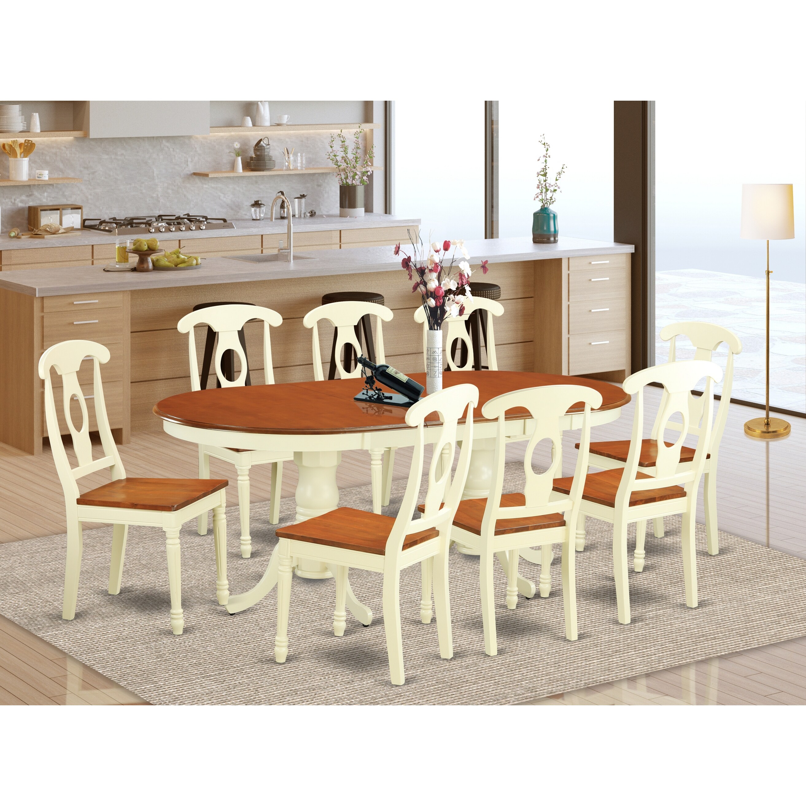 Shop Plke9 Cream Cherry Rubberwood 9 Piece Dining Room Set On Sale Overstock 12027309,Cute Lion Drawing Easy For Kids