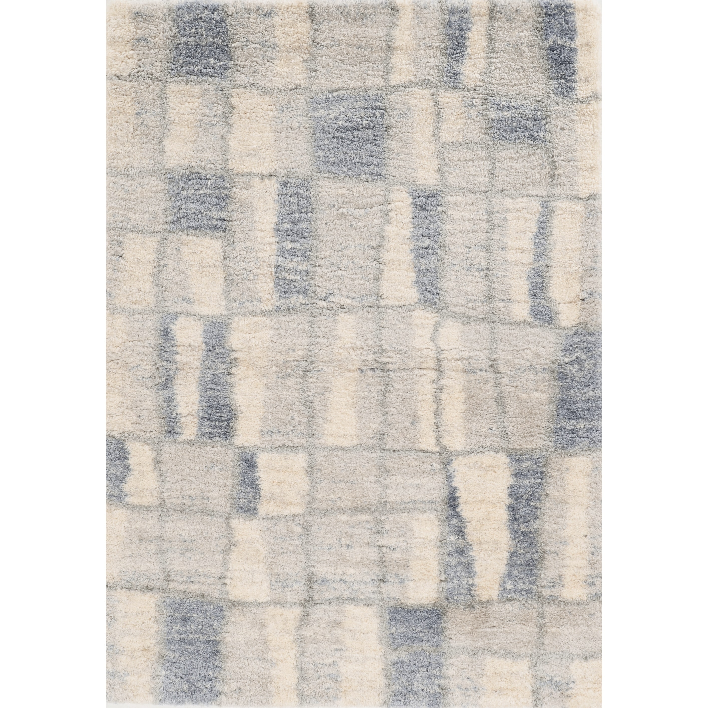 Porch & Den Corso Ivory / Blue Color Block Rug