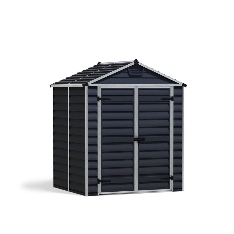 Skylight 6 ft. Midnight Grey Garden Outdoor Storage Shed