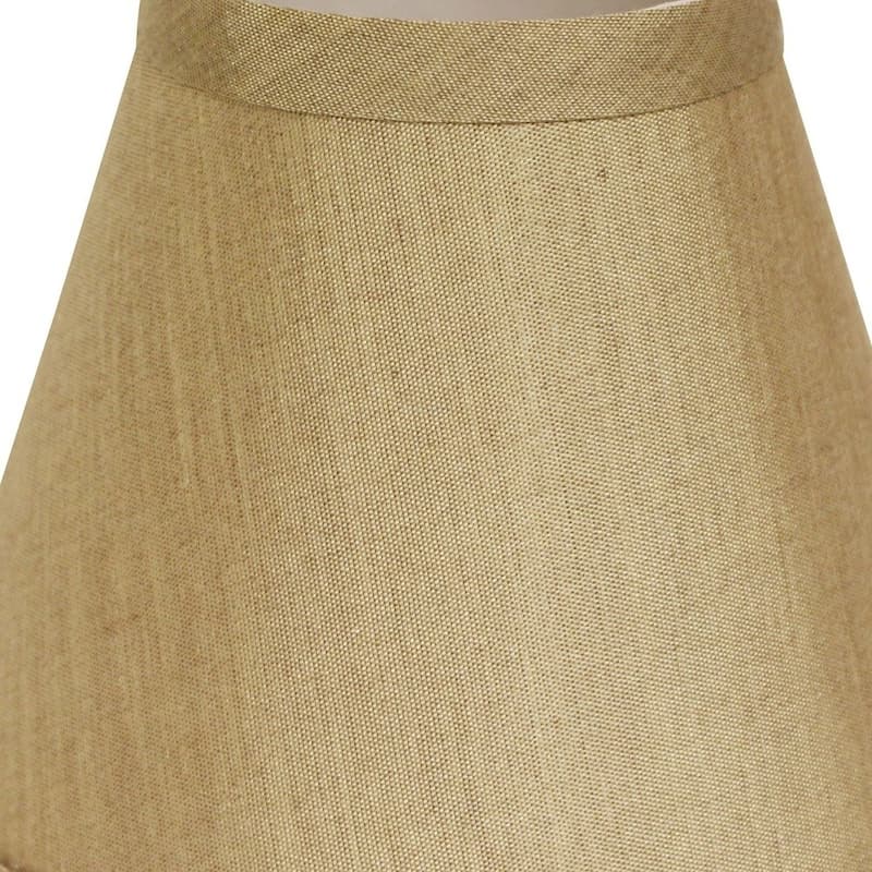 5" Pale Brown Set of 6 Chandelier No Slub Lampshades - 5"x5"x5"