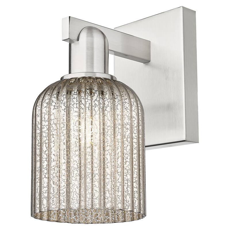 Innovations Lighting 716-1W-G559-5ME Bridal Veil 11" Tall Bathroom - Brushed Satin Nickel