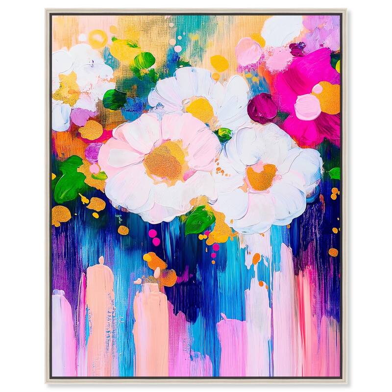 Contrast of Purity II Canvas by Art Remedy - 20" x 24" - Silver