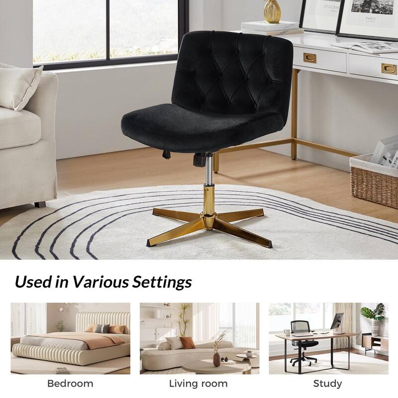 Alfons 360-Degree Swivel & Height Adjustable Task Chair by HULALA HOME