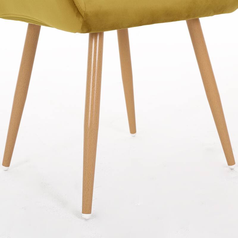 Upholstered Side Dining Chair with Metal Leg
