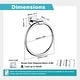 preview thumbnail 12 of 10, 6.5" Round Wall-Mounted Towel Ring