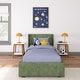 preview thumbnail 13 of 20, Max and Lily Twin-Size Upholstered Bed with Rectangular Headboard