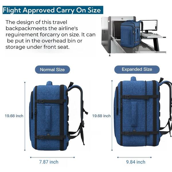 Backpack, 50L Travel Backpack, Luggage Backpack TSA Flight Approved Laptop  Backpack for Men & Women - Bed Bath & Beyond - 42714491