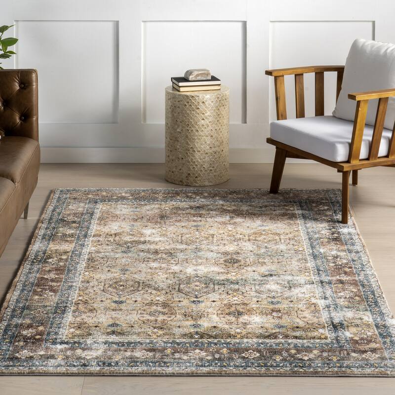 Nuloom Romona Medallion Machine Washable Area Rug