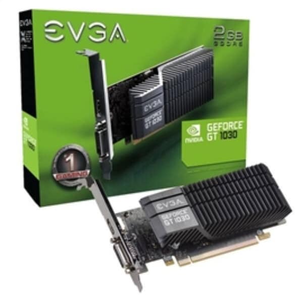 EVGA Video Card 02G-P4-6332-KR 6332 GT 1030 2GB GDDR5 PCI Express DVI-D Single Slot Retail - Pictured. Opens flyout.