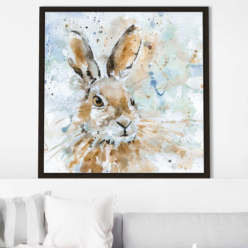 "Hare" by Carol Robinson Print on Floating Canvas
