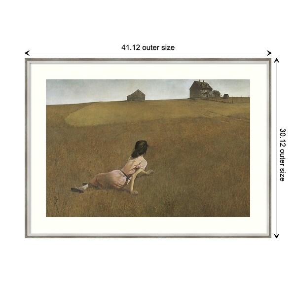 Framed Art Print 'Christina's World' by Andrew Wyeth - On