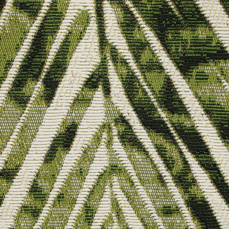 Style Haven Nova Layered Tropical Leaves Green/ Ivory Area Rug