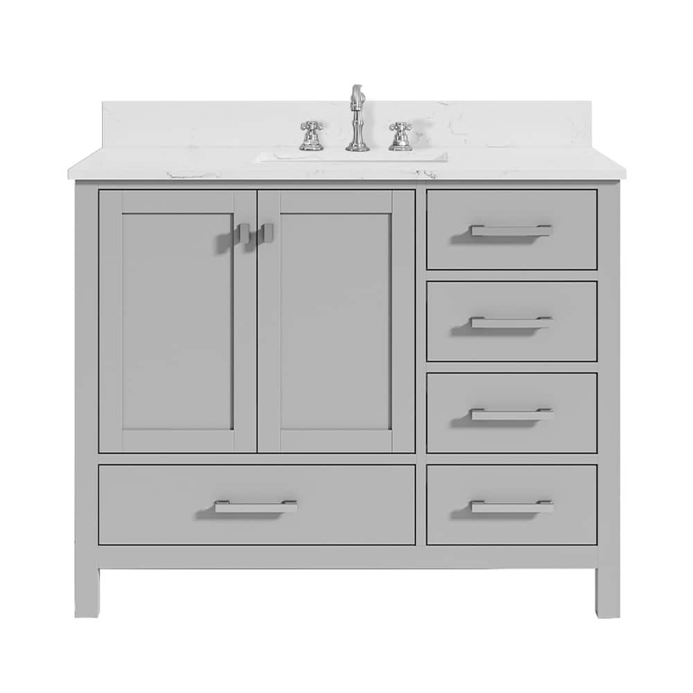 PROOX 42inch Freestanding Bathroom Vanity w Engineered Counter Top Cearmic Sink