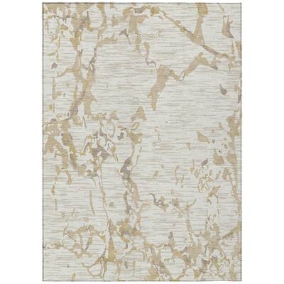 HomeRoots Striped Transitional Rectangle Outdoor Rug