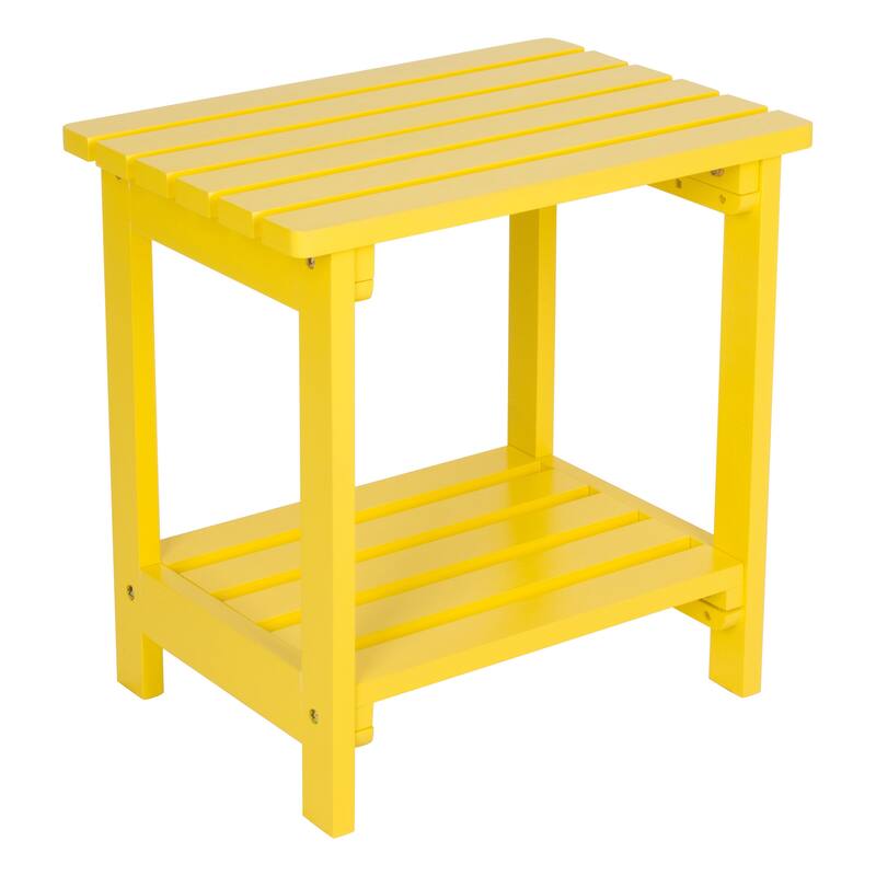 Luca 19.75" Rectangular Outdoor Patio Side Table