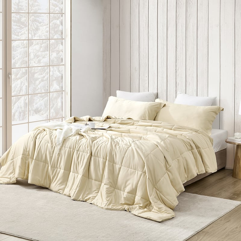 Menopleasing - Coma Inducer® Oversized Cooling Comforter Set - Bleached Sand - Queen