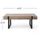 preview thumbnail 28 of 27, Abitha Faux Wood Coffee Table by Christopher Knight Home - 43.25" L x 23.60" W x 16.75" H