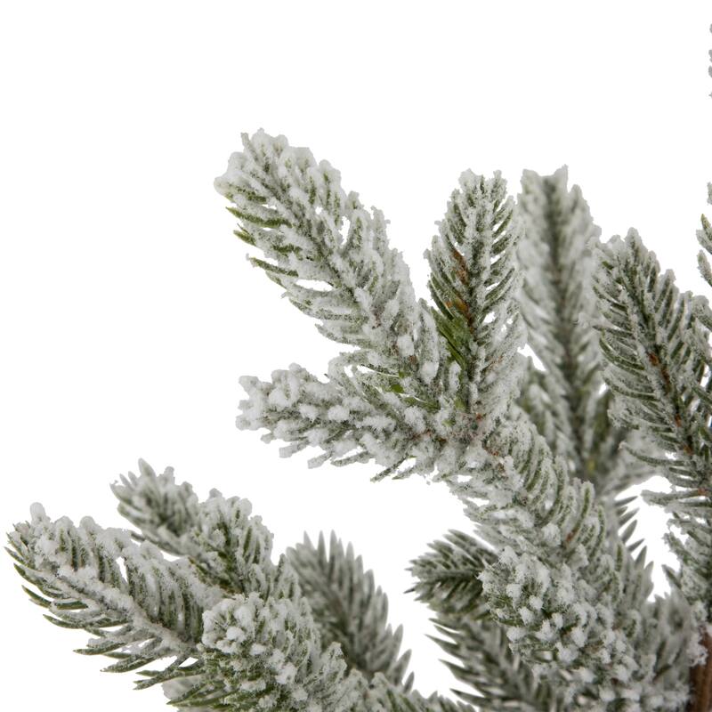 Mini Frosted Artificial Christmas Tree in Santa Pot - 14.75" - Unlit