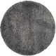 preview thumbnail 39 of 187, SAFAVIEH California Premium Shag Izat 2-inch Thick Area Rug 5'3" Round - Dark Grey - Round