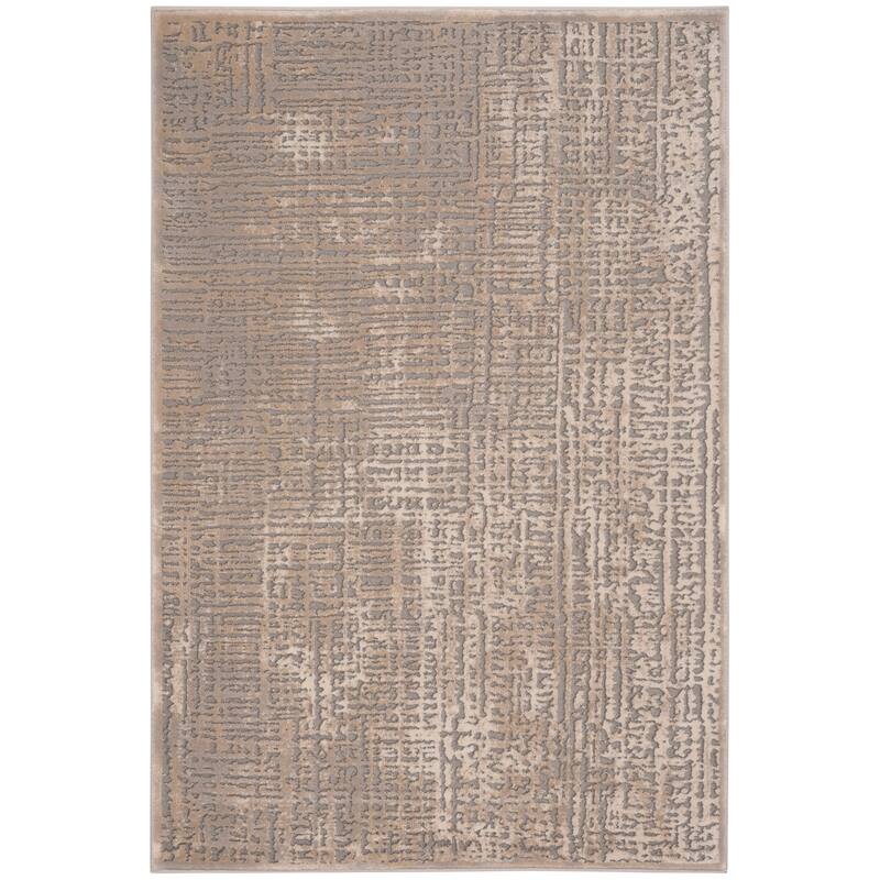 SAFAVIEH Meadow Jilia Modern Abstract Rug - 3'3" x 5' - Ivory/Grey
