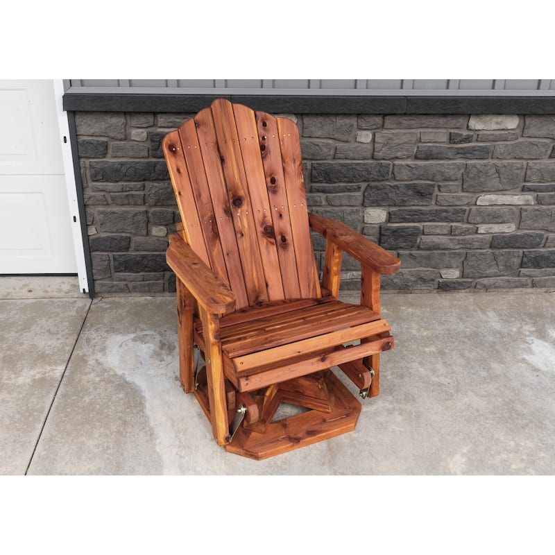 32 in. W and 300 lb Seating Capacity Wood Outdoor Glider in Beige HDPE Frame Material