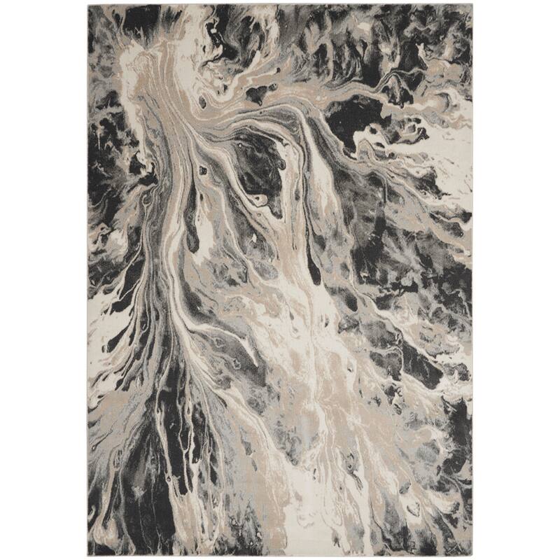 Inspire Me Home Decor Neutral Modern Abstract Area Rug