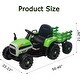 preview thumbnail 12 of 16, Kids Ride on Tractor with Trailer & Parent Remote Control, Dual Motors,3-Speed Adjustable,USB,MP3,LED Light, Safety Belt