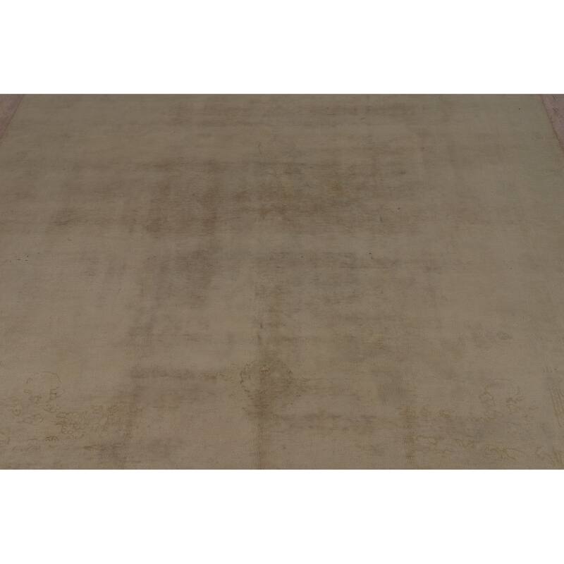 Distressed Tabriz Persian Vintage Area Rug Hand-Knotted Wool Carpet - 8'9" x 11'4"