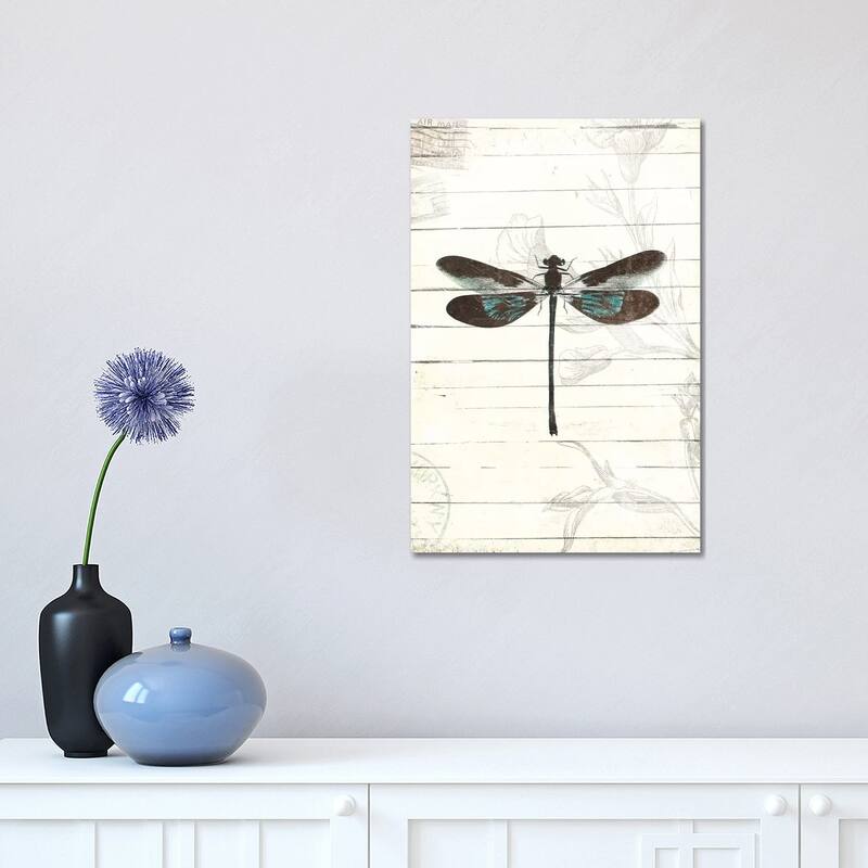 iCanvas "Dragonfly Look II" by Mlli Villa Canvas Print - 18x12x1.5