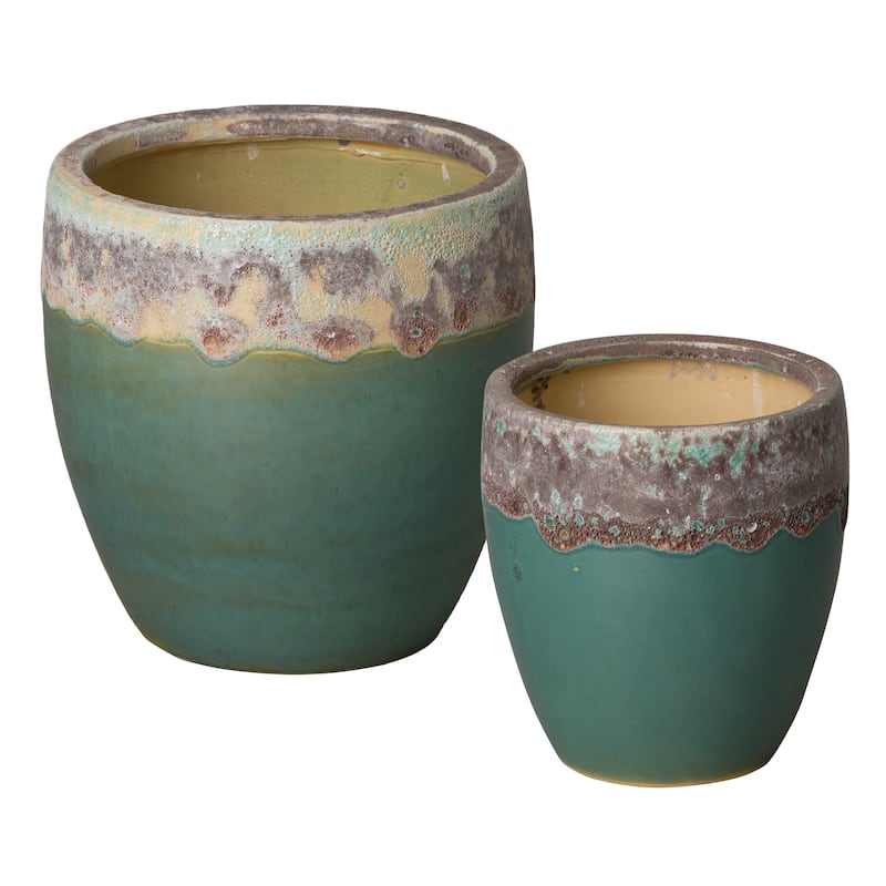 Apo Planter - Reef Teal - 8X9"H; 11X11"H