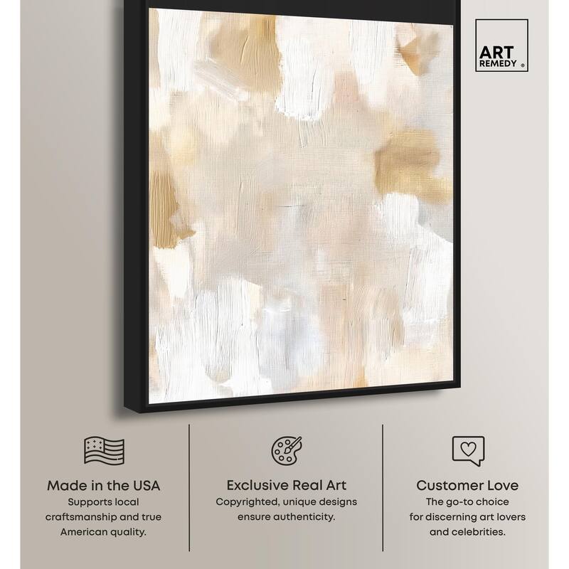 Beige and Cream I Canvas by Art Remedy