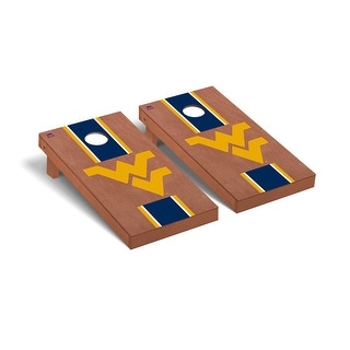 West Virginia Mountaineers Rosewood Cornhole Board Set
