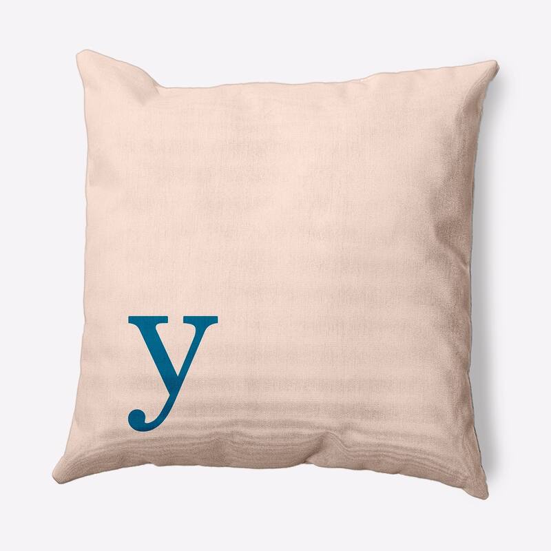 Modern Monogram Decorative Throw Pillow - 20" x 20" - y