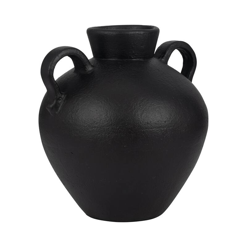 Sagebrook Home Terracotta, 17" Unique Jug With 2 Handles, Amphora, Textured, Durable/stylish item, Serenity/Mysterious
